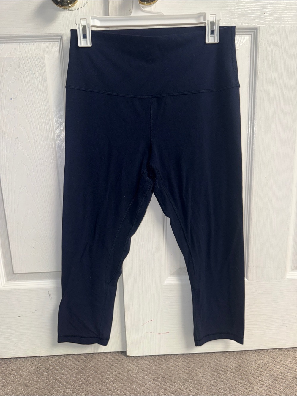 High-Waist Navy Capri Leggings Align Lululemon Size 10
